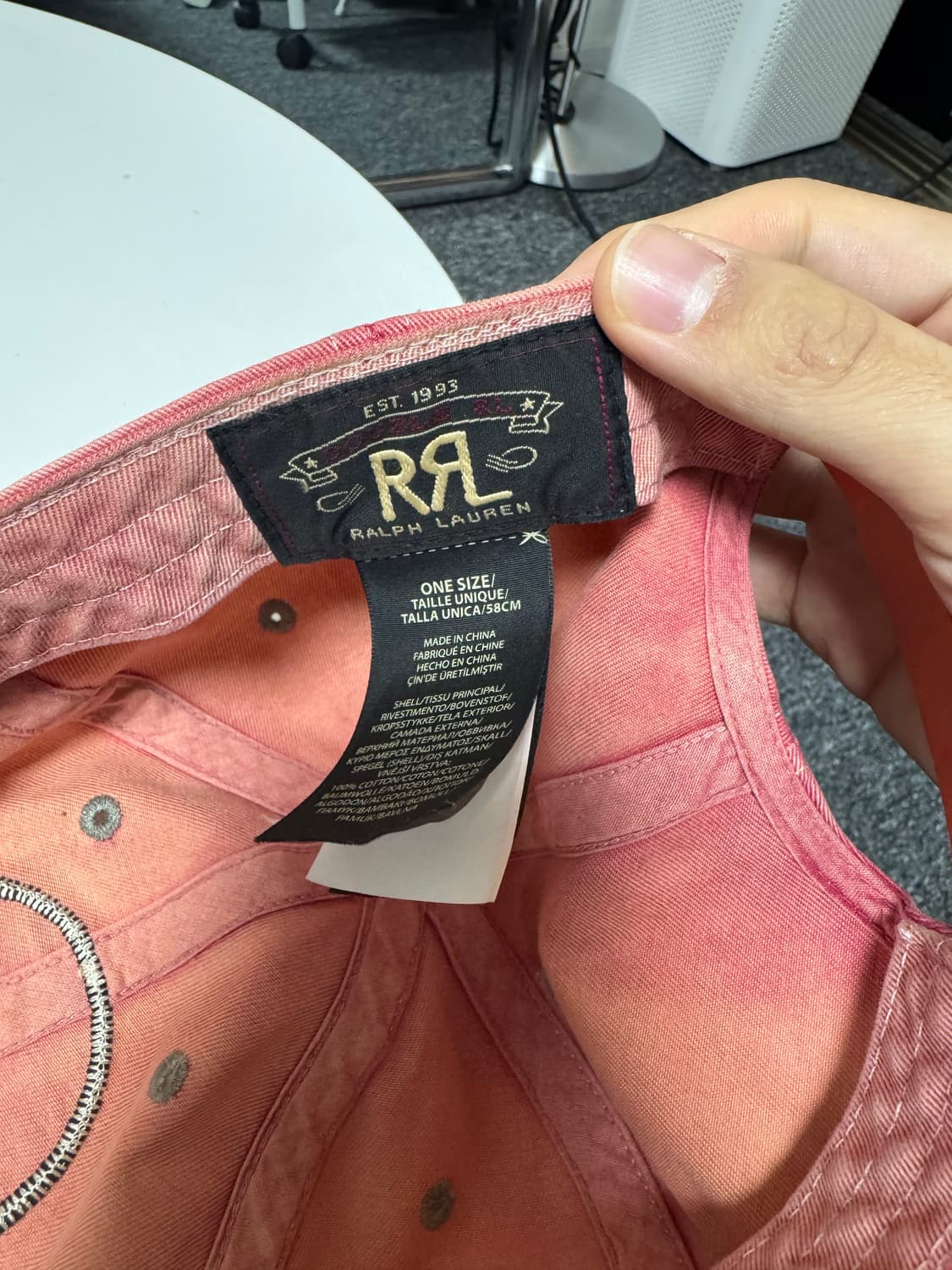 RRL 윙 볼캡 핑크 상품이미지2