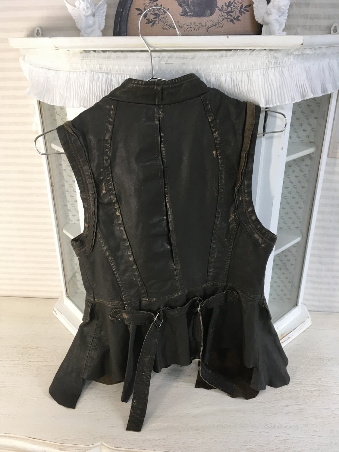 vintage archive brown leather vest 상품이미지6