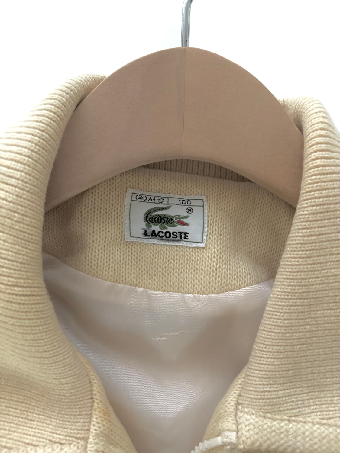 Lacoste 라코스테 베이지컬러 울 블루종 자켓 상품이미지6