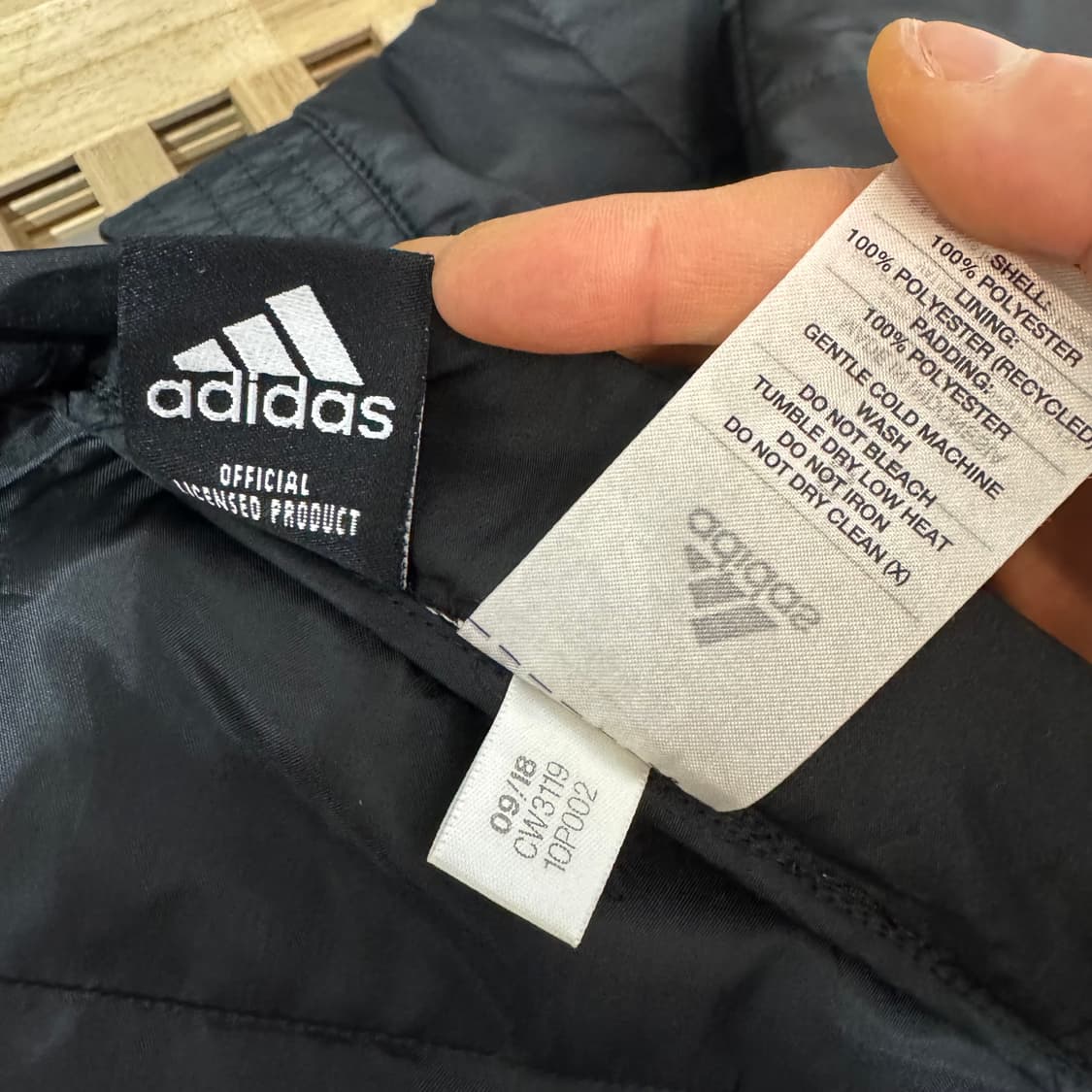 아디다스 x 올블랙스 럭비 봄버 자켓 (S)    상품이미지5