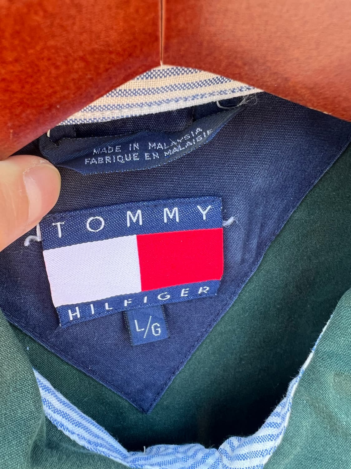 90s 타미힐피거 스윙톱 블루종 자켓 L 상품이미지8
