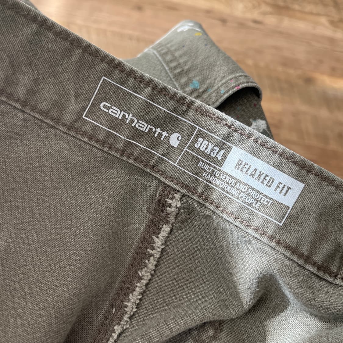 칼하트 페인팅커스텀 워크팬츠 [35] 상품이미지6