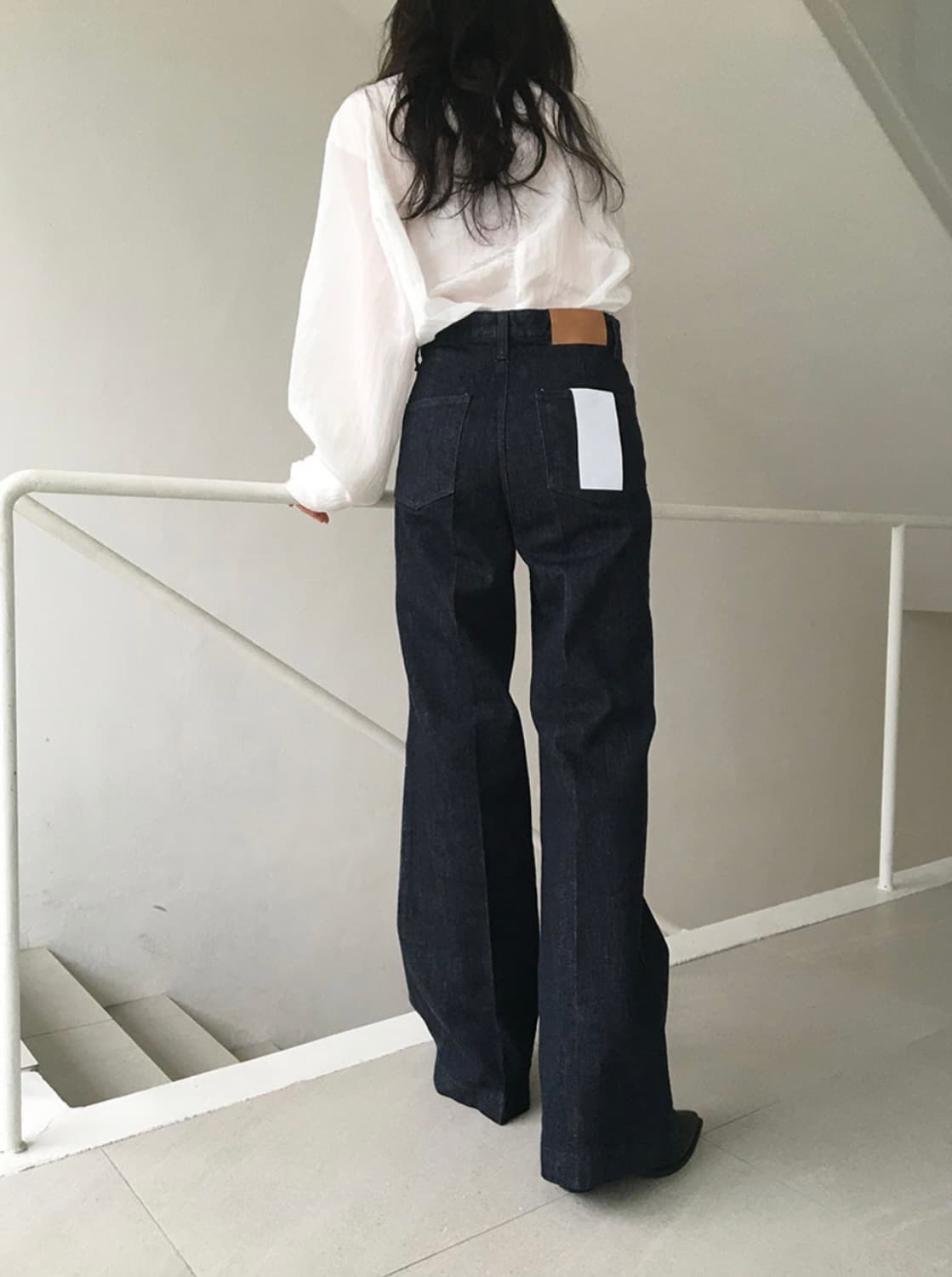 미닝아웃 논페이드 생지 데님 상품이미지3