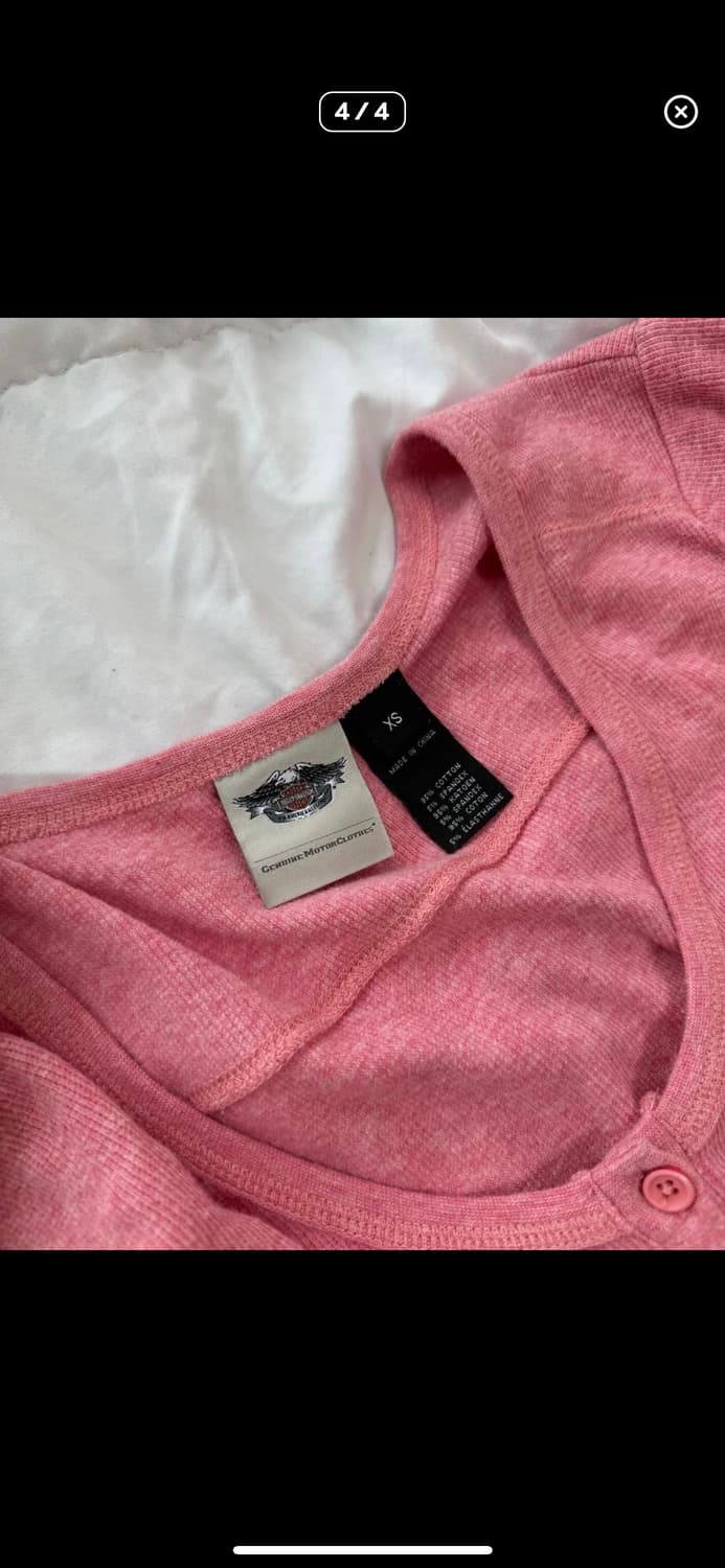 할리데이비슨 슬리브리스 슬림 반팔티(xs) 딱붙 상품이미지4