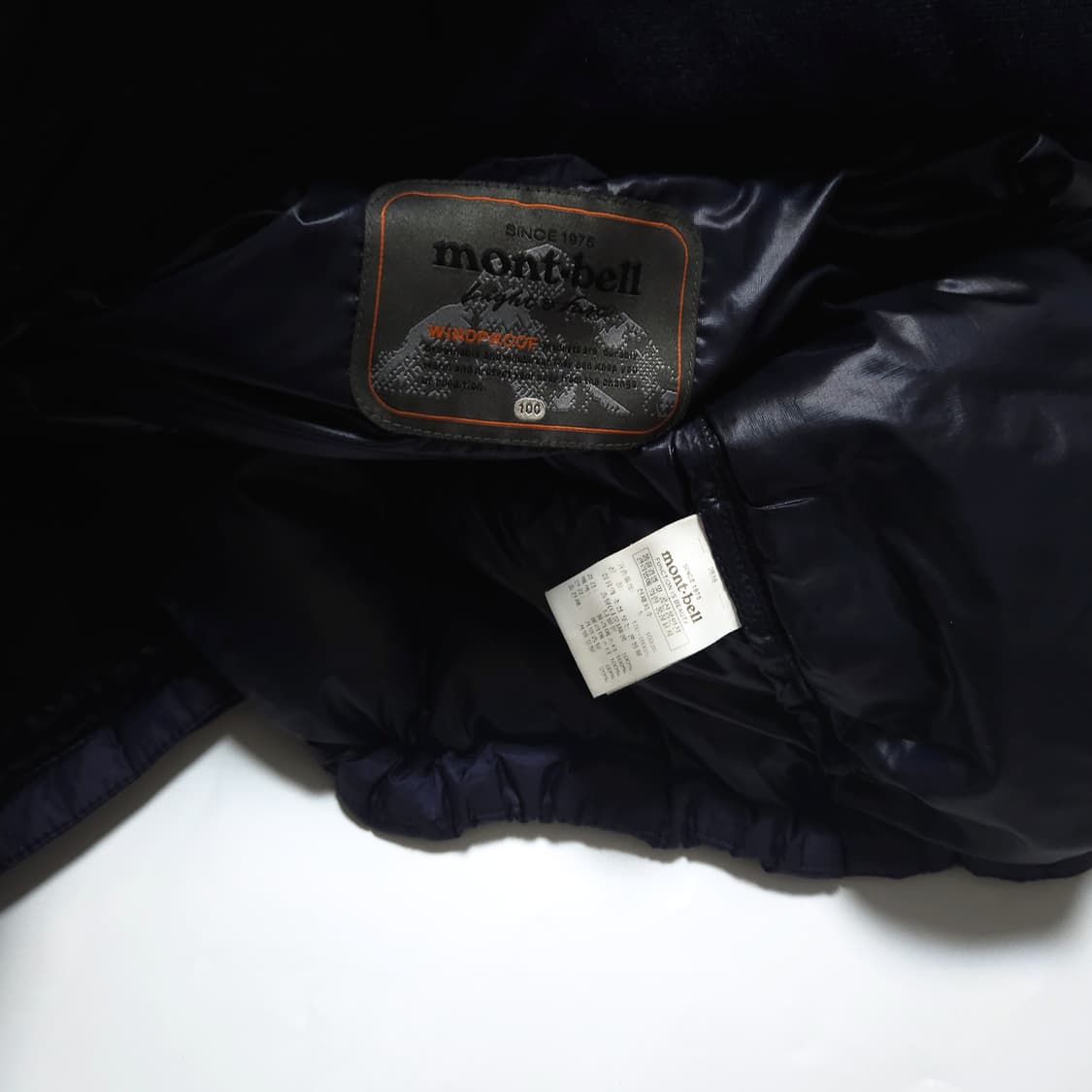 몽벨 Montbell 윈드블럭 구스다운 패딩 자켓 딥퍼플 상품이미지7