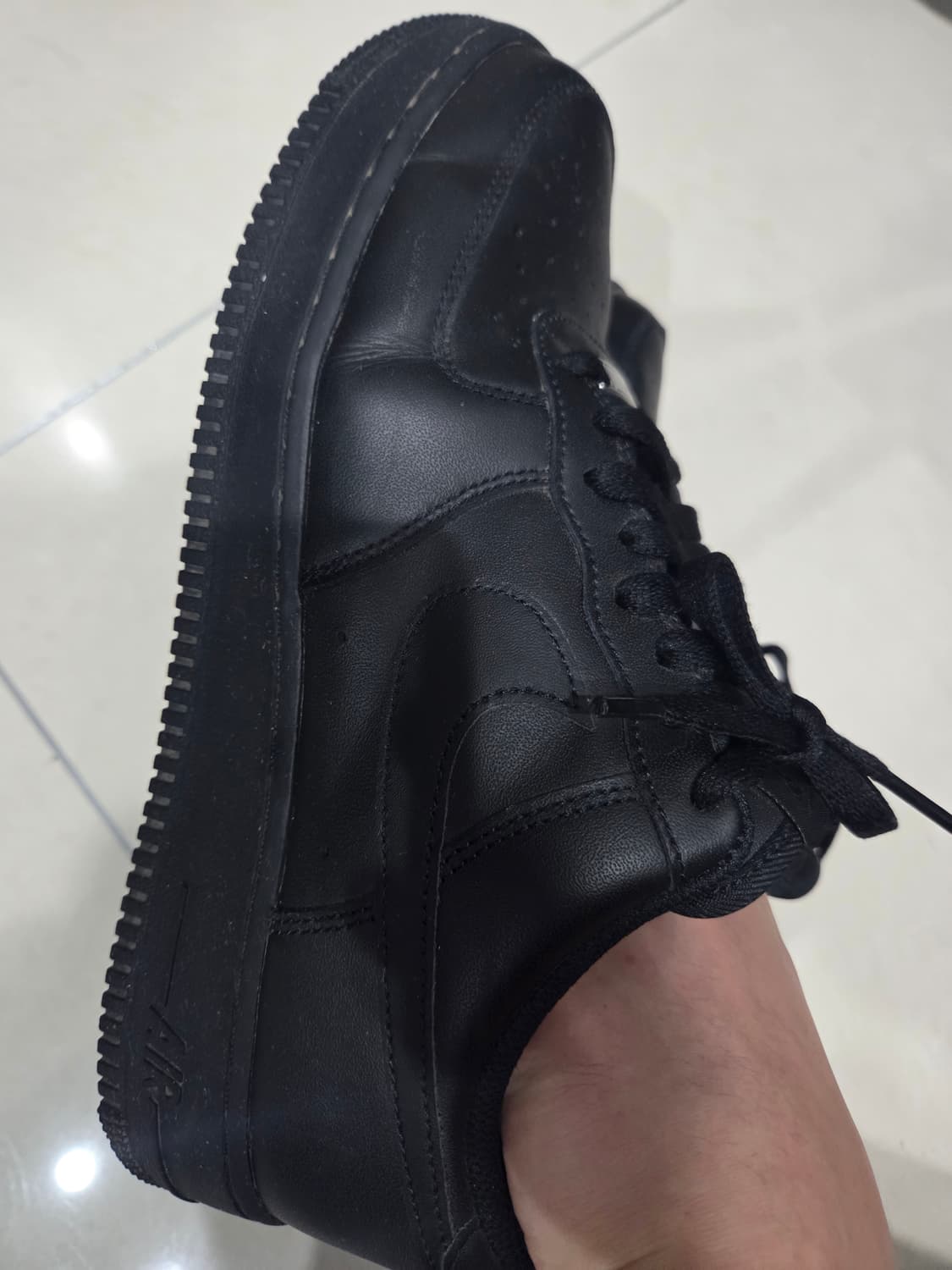 나이키 에어포스 1 07 로우 트리플블랙 280 CW2288-001 올검 상품이미지8