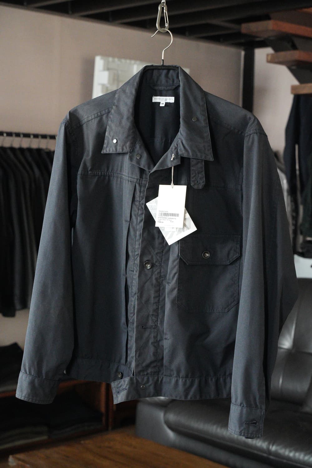 엔지니어드가먼츠/ 포플린 트러커 자켓, 다크 네이비, M사이즈 상품이미지2