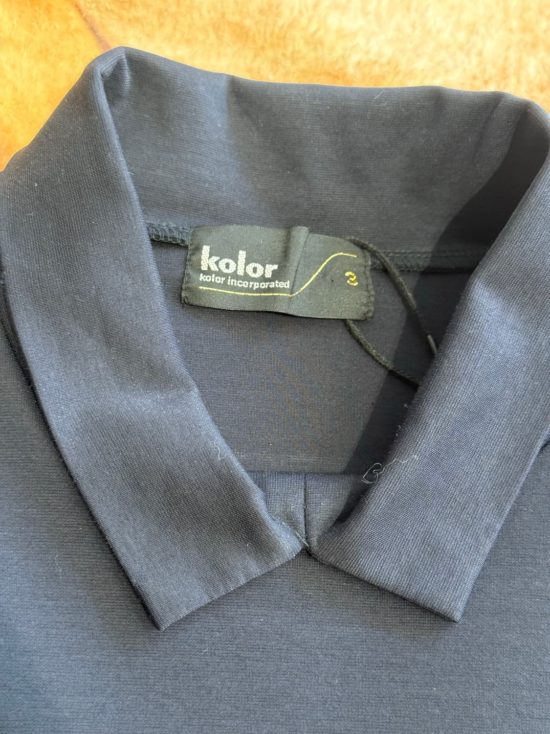 kolor 컬러 일체형 카라 피케 셔츠  상품이미지2