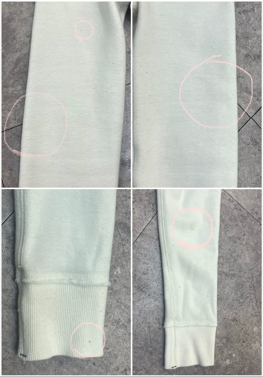 아베크롬비 기모 후드집업 아이보리 S #csz4171 상품이미지10