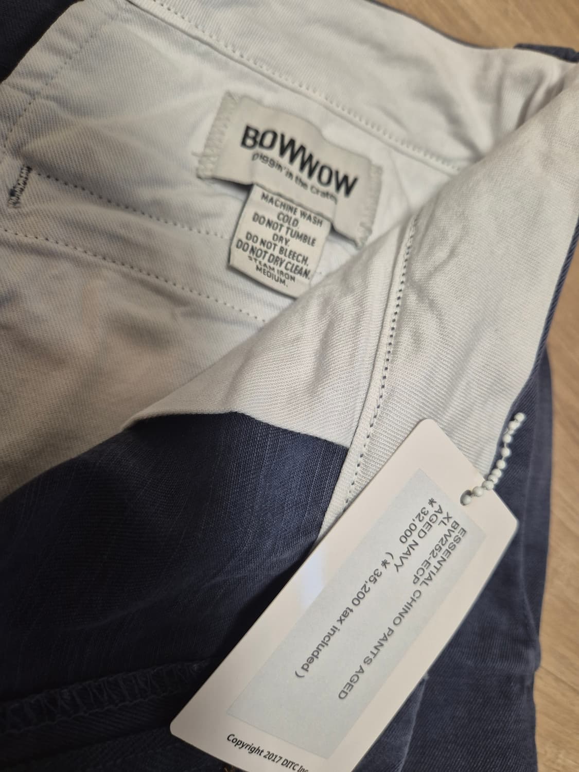 XL) Bowwow 바우와우 에이징 에센셜 치노팬츠 상품이미지3
