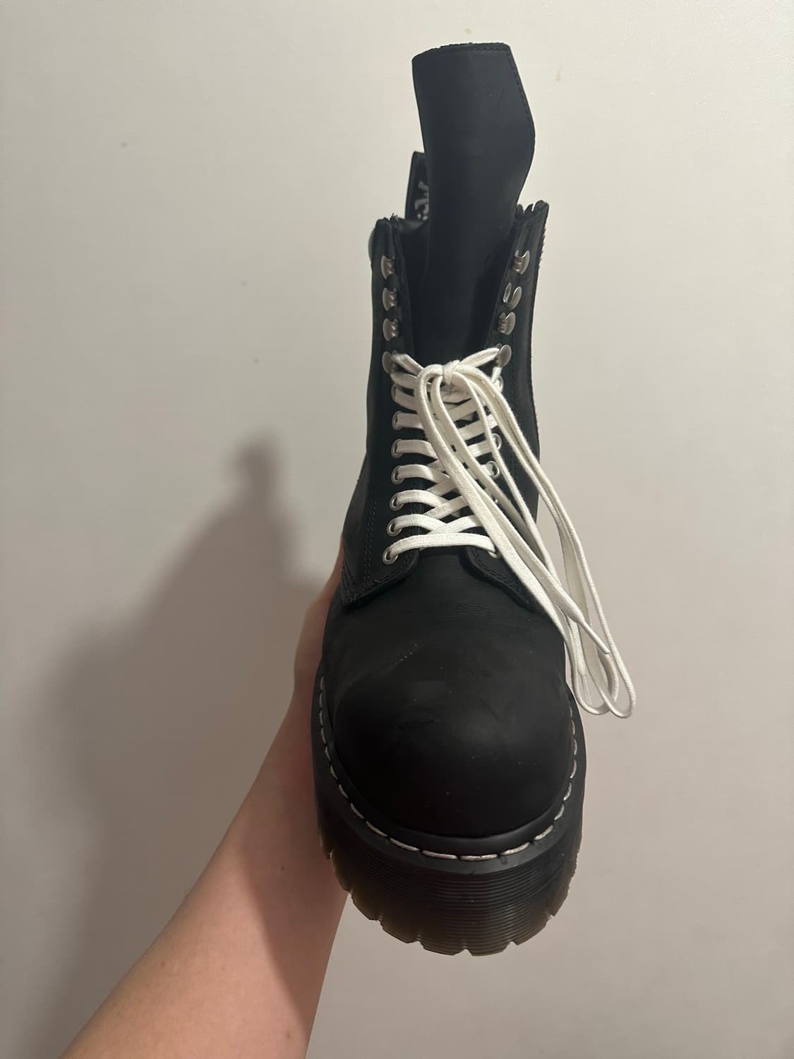 릭오웬스 닥터마틴 쿼드 솔 스틸 토 290 uk10 상품이미지2