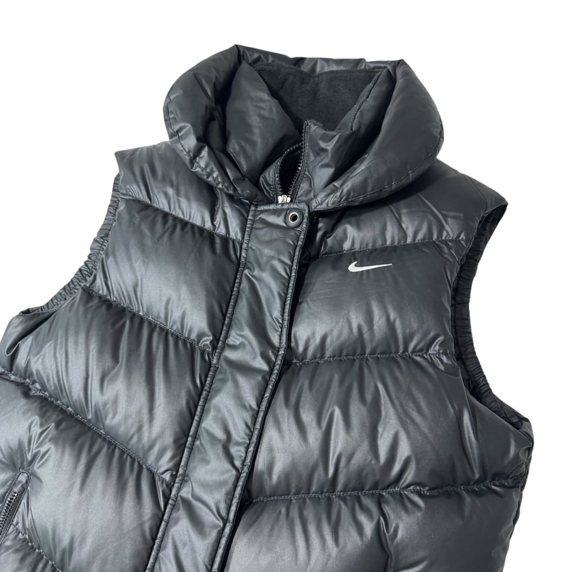 여성 나이키 블랙 오리털 조끼패딩 상품이미지2
