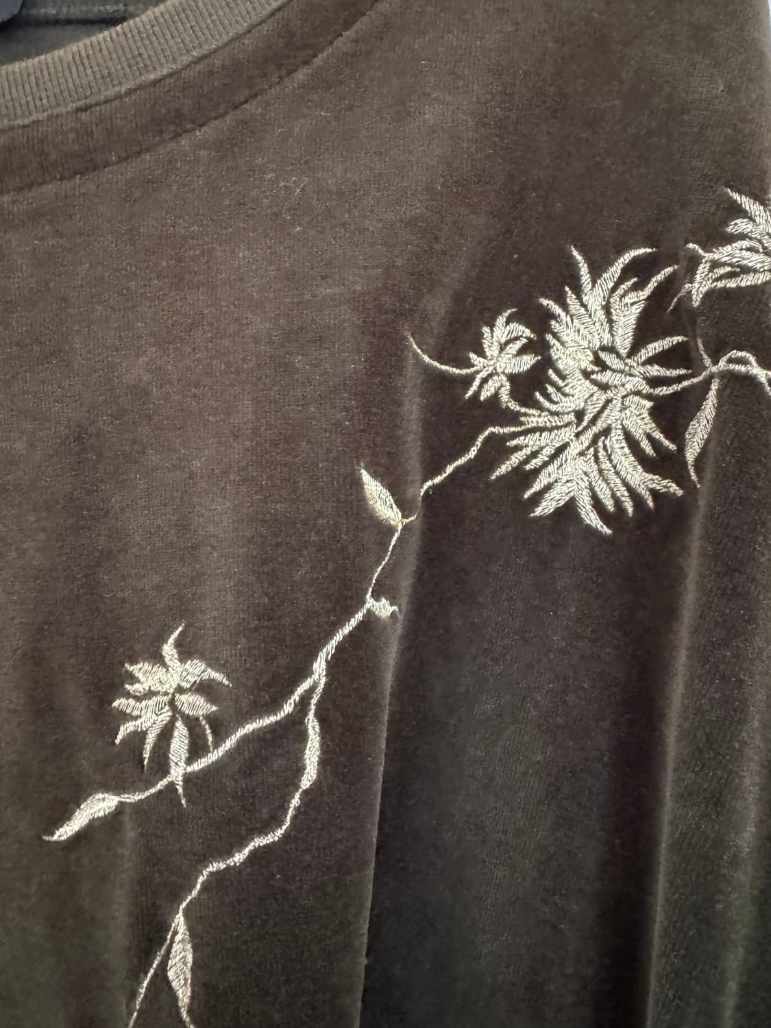 하이더이커만 18FW 벨벳 자수 맨투맨 L (105-110) 상품이미지3