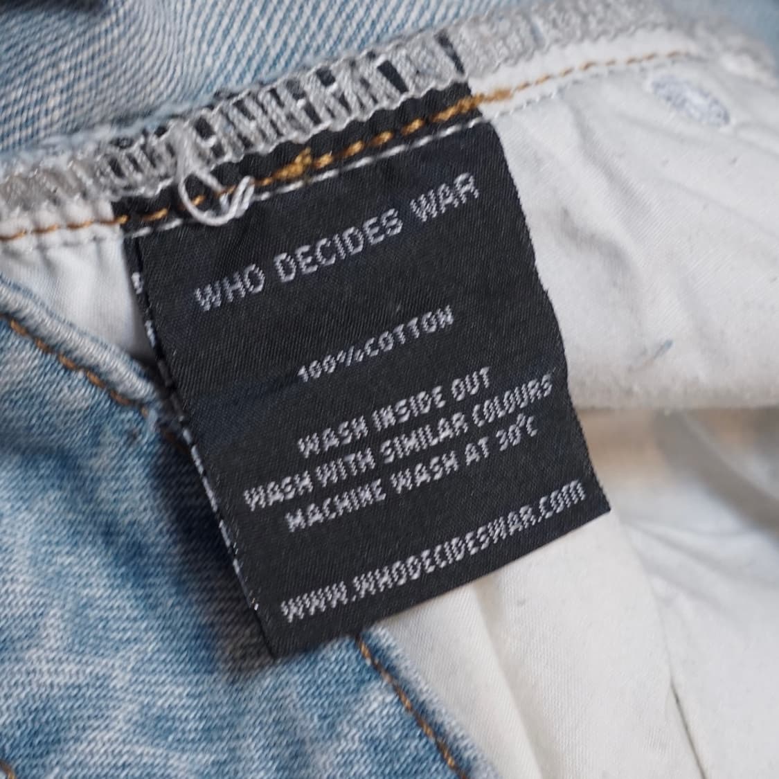 Who Decides War 노트르담 데님팬츠 상품이미지8