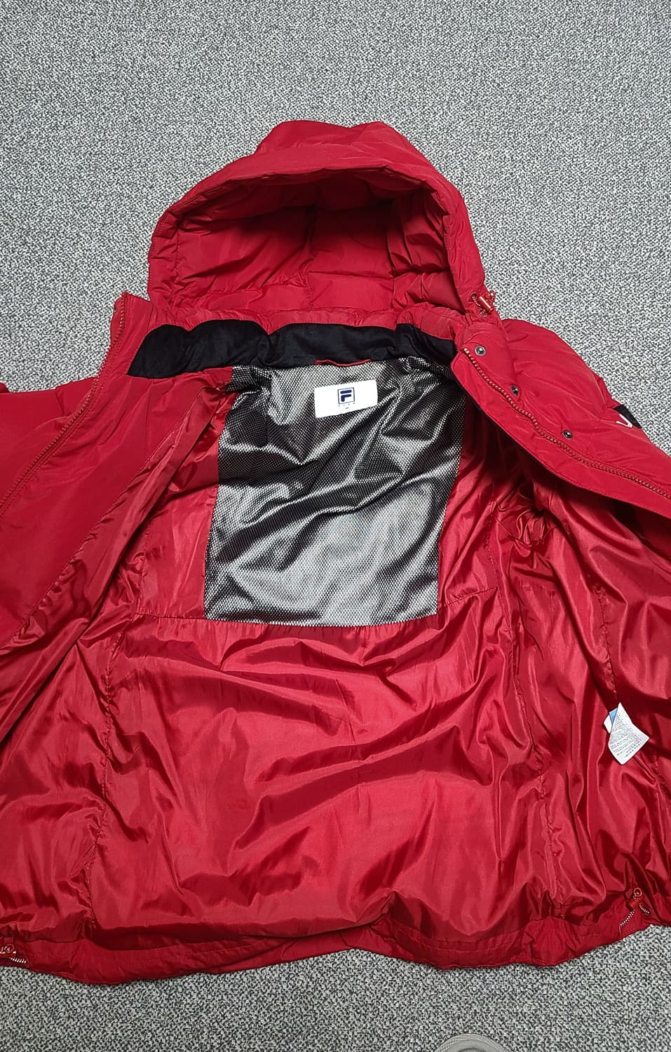 휠라 빨간색  폴리 패딩 90 상품이미지5