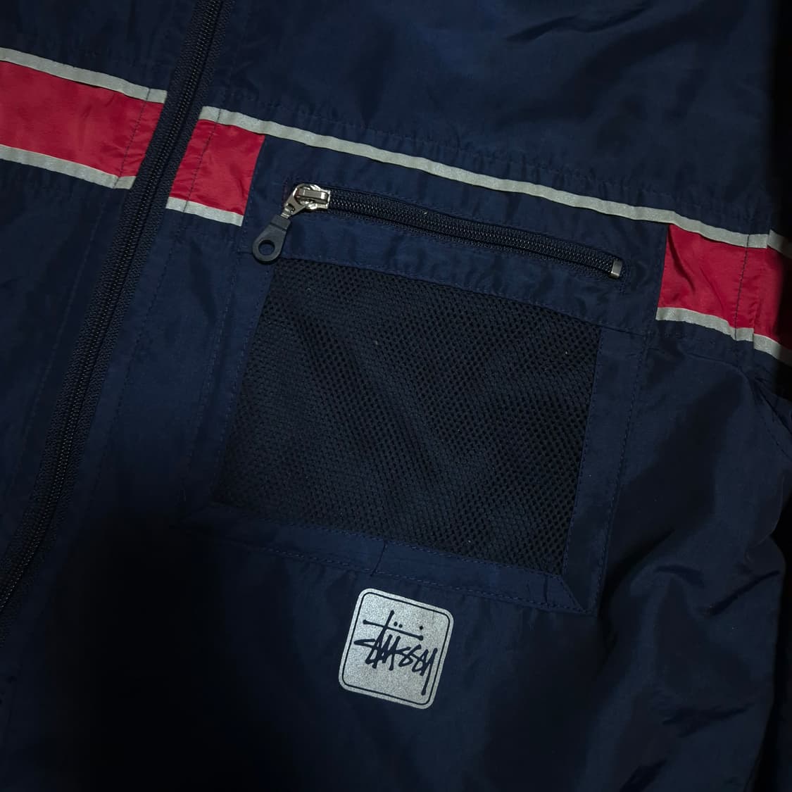 스투시 90s 올드스쿨 라이닝 네이비 바람막이 상품이미지4