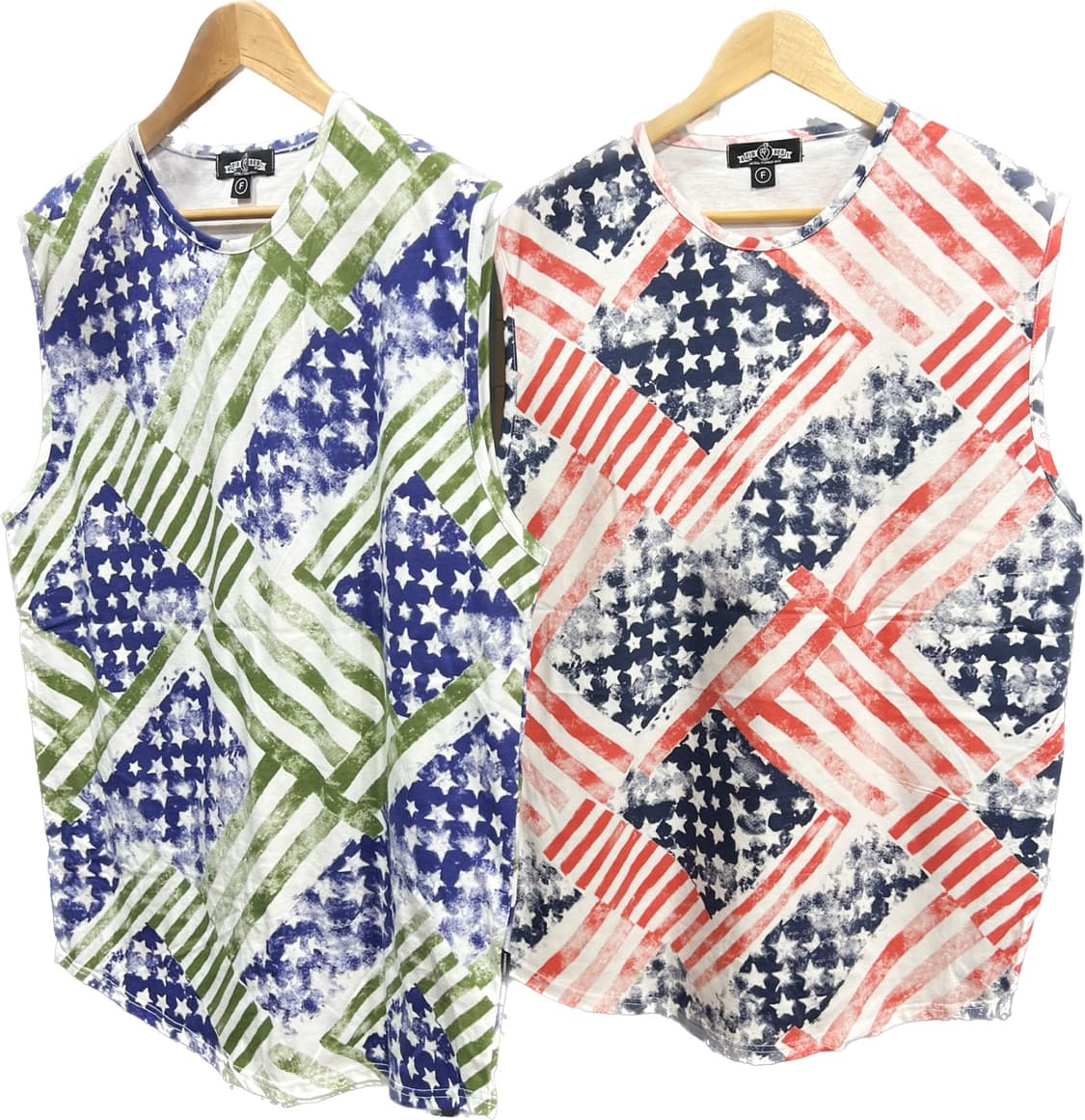 USA  카키체크 나시  상품이미지3