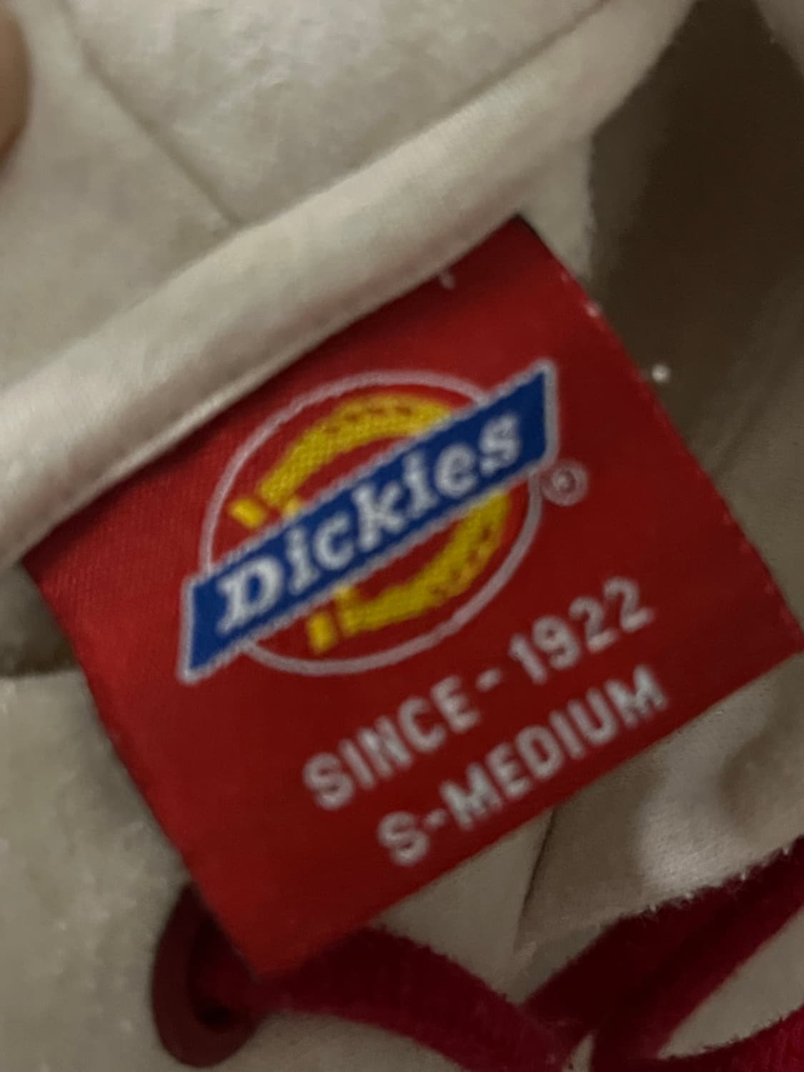 디키즈 오트밀 레드 자수로고 후드티 상품이미지2