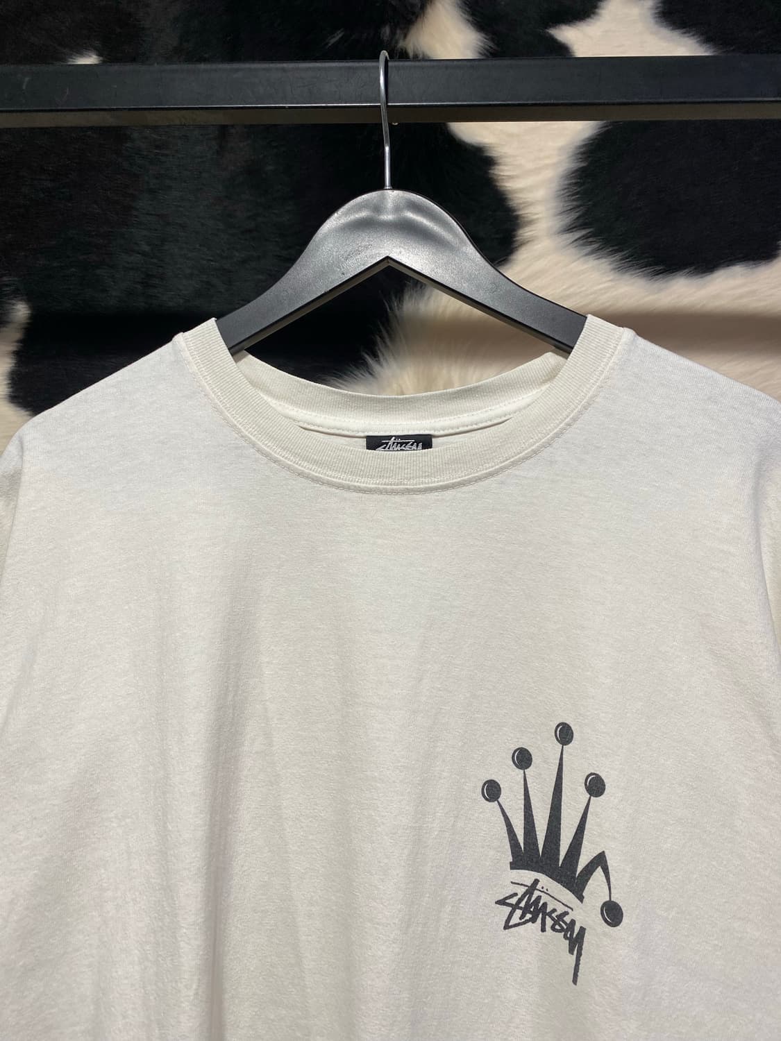 Stussy 크라운 심볼 프린팅 반팔 티셔츠 상품이미지2