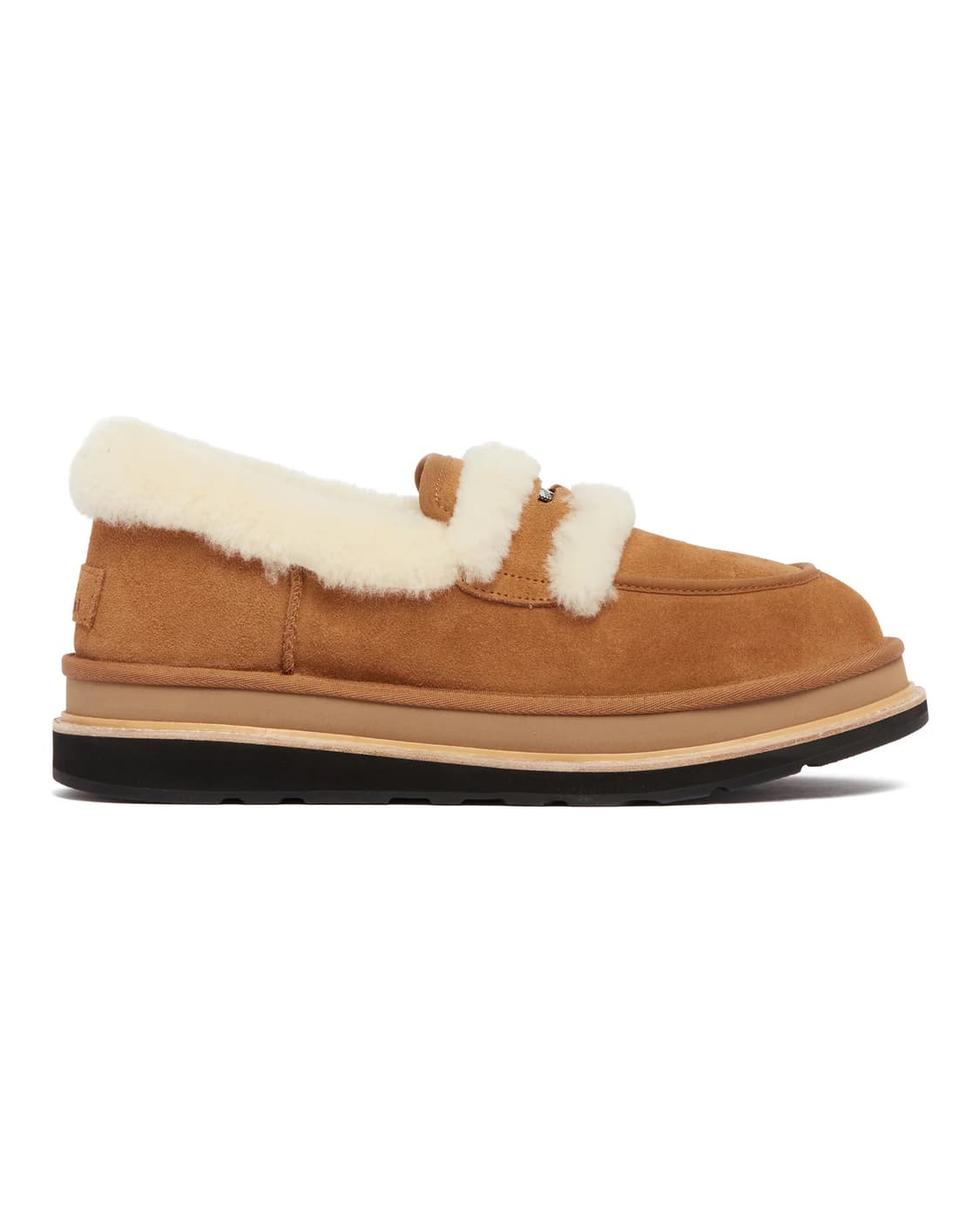 UGG X sacai Loafer Chestnut 소가죽 양모 로퍼 상품이미지7