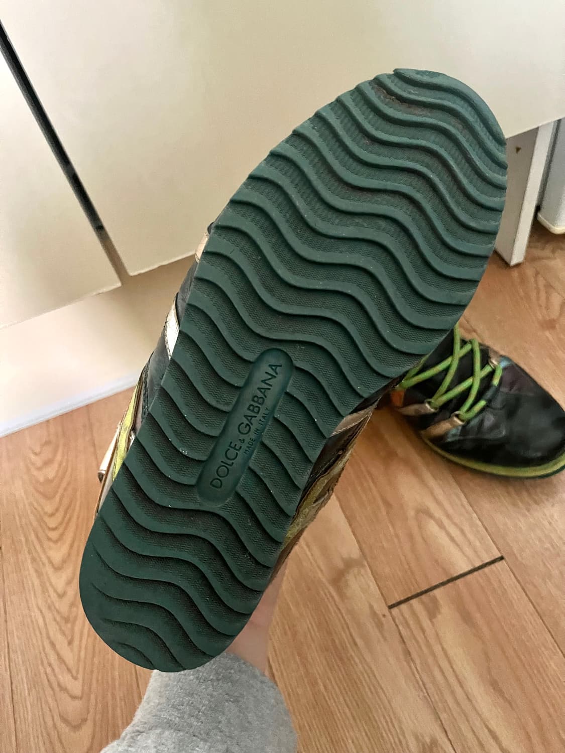 돌체앤가바나 10s 아카이브 메탈릭 하이탑 스니커즈 상품이미지4