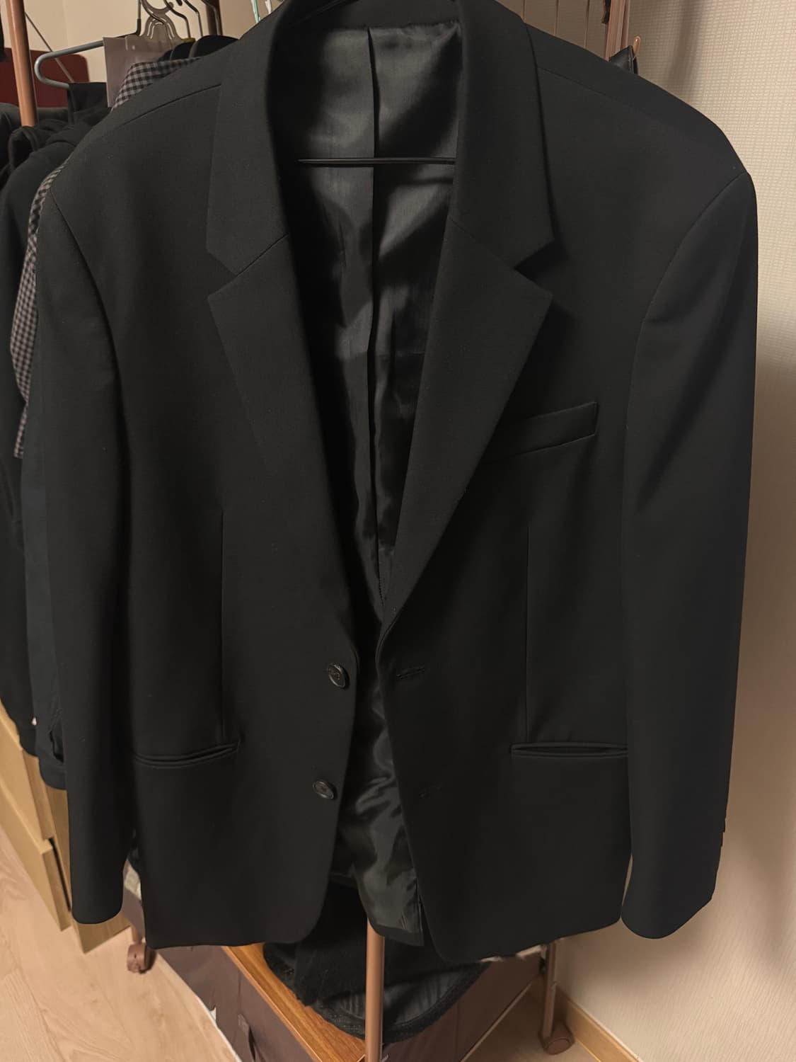 무신사스탠다드 오버사이즈 블레이저 블랙 상품이미지2