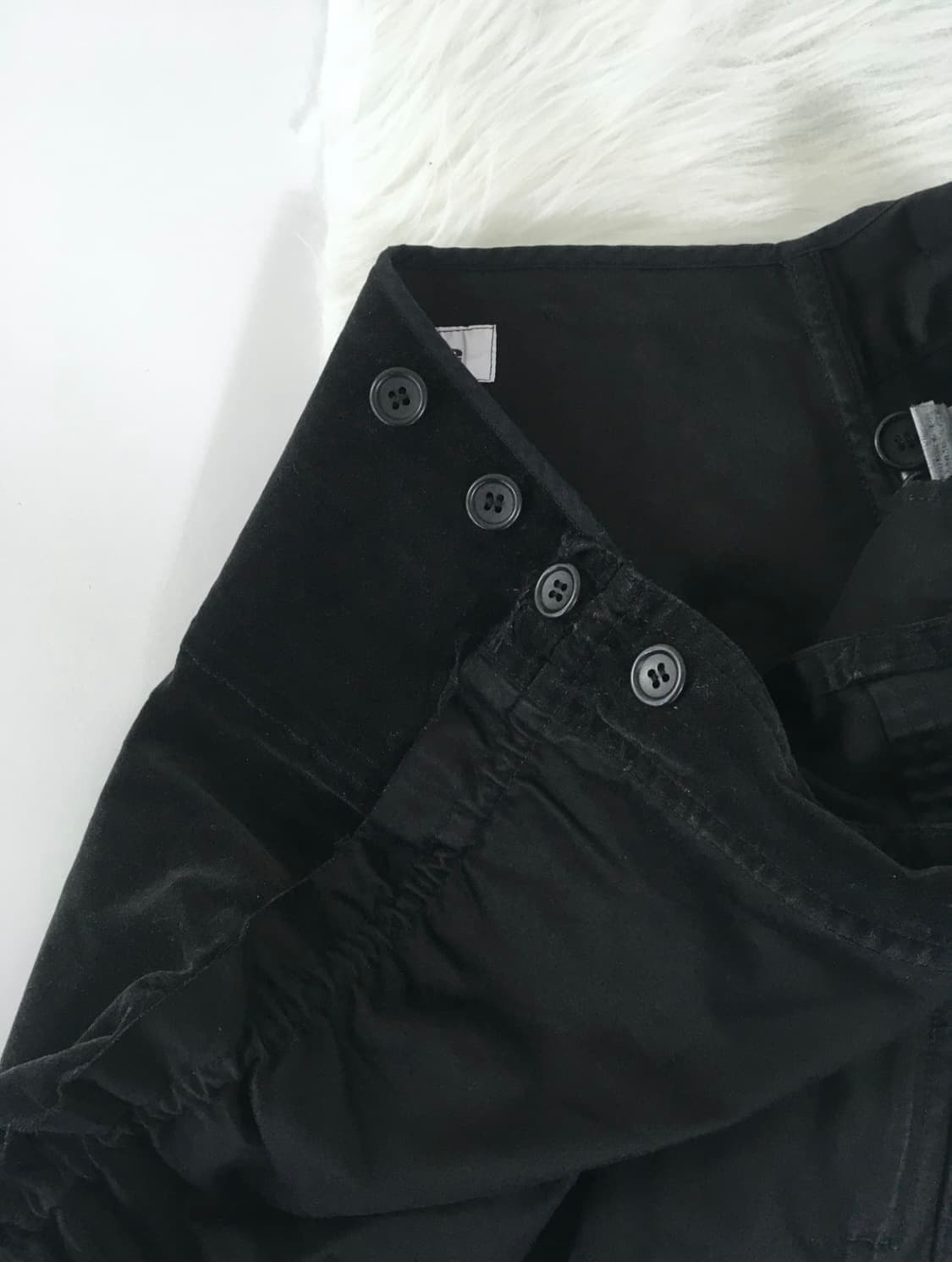 고무 프릴 패치 랩 스커트 상품이미지7