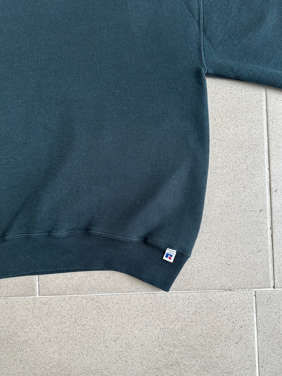 90s 빈티지 러셀 스웻셔츠 청록 L USA 상품이미지3