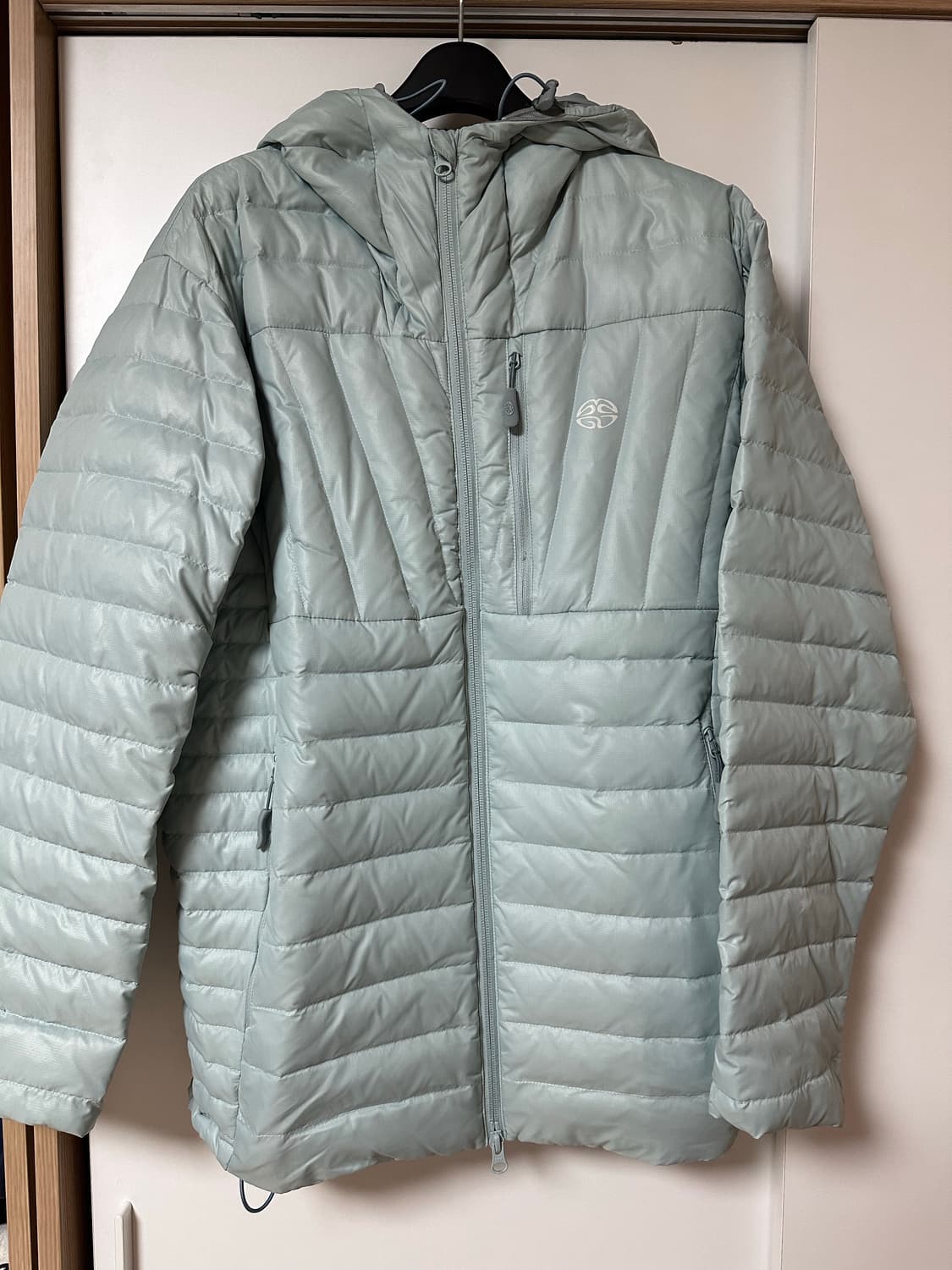 마하그리드 라이트 후드 다운 푸퍼 패딩 블루 S 상품이미지5