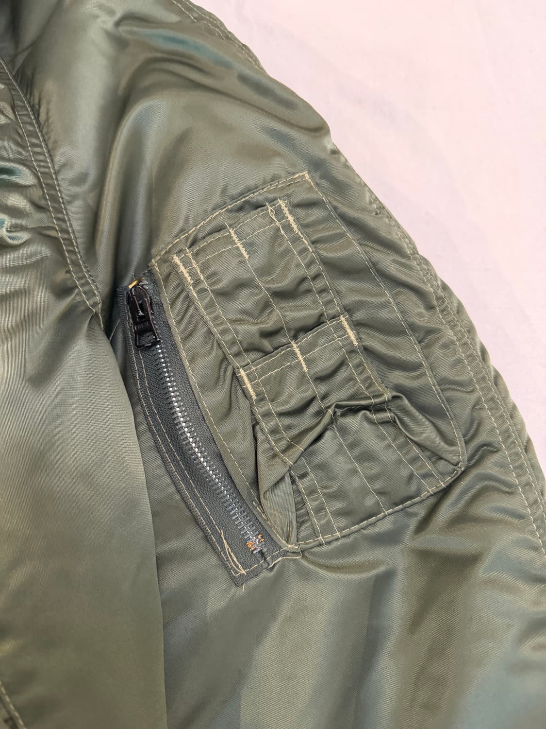 90s CORINTH N-2B 플라이트 봄버자켓 세이지 상품이미지3