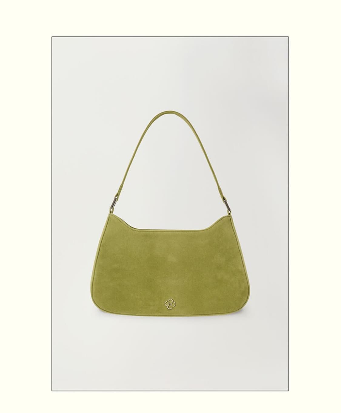 히어리 리프 클래식 스웨이드 숄더백_모스그린 상품이미지2