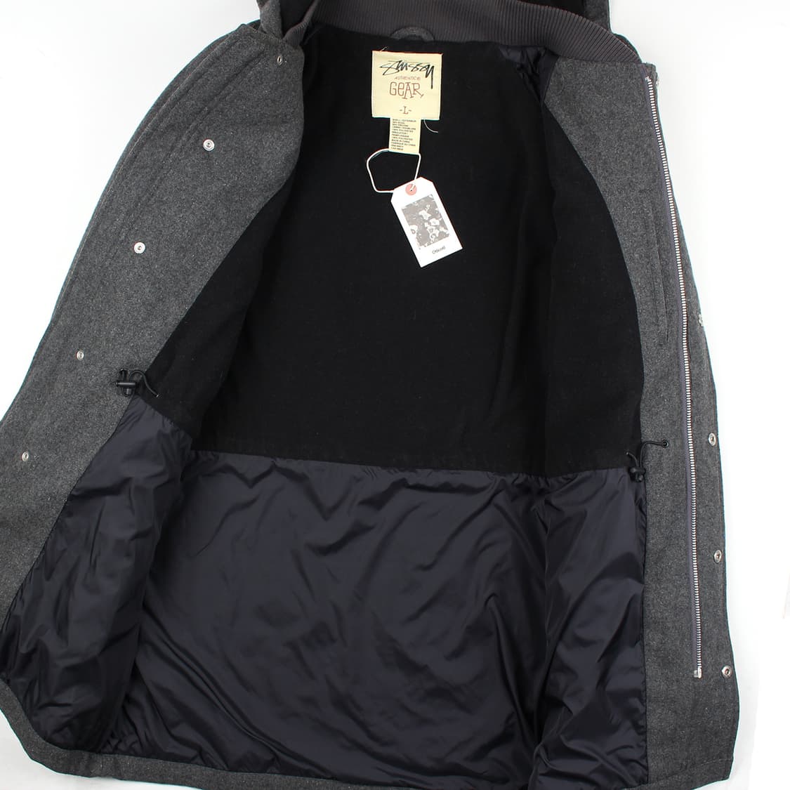 STUSSY AUTHENTIC GEAR Wool Hooded coat 상품이미지4