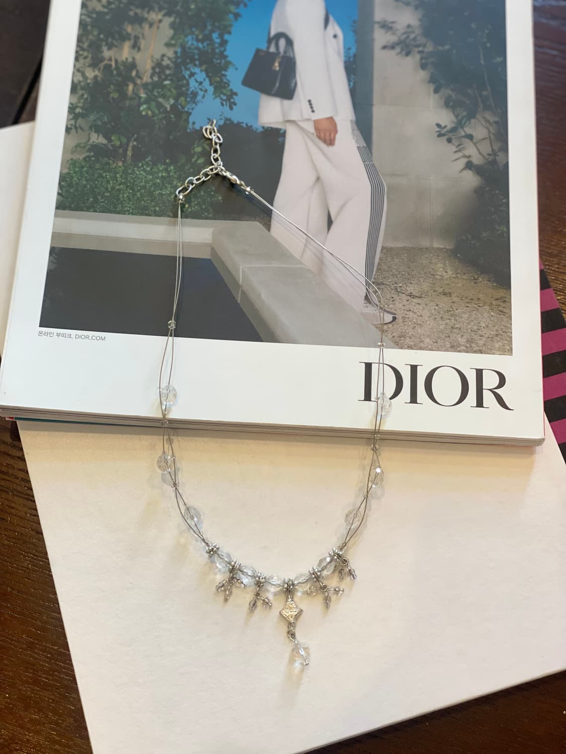 빈티지 페어리 키치 러블리 무드 비즈 목걸이 상품이미지7