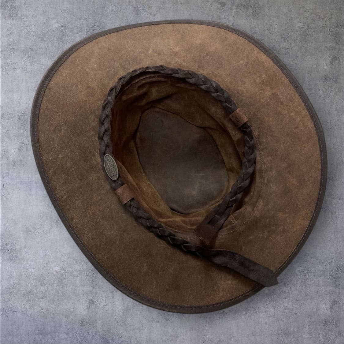 오버랜더 Overlander 브라운 빈티지 풀그레인 레더 웨스턴햇 상품이미지7