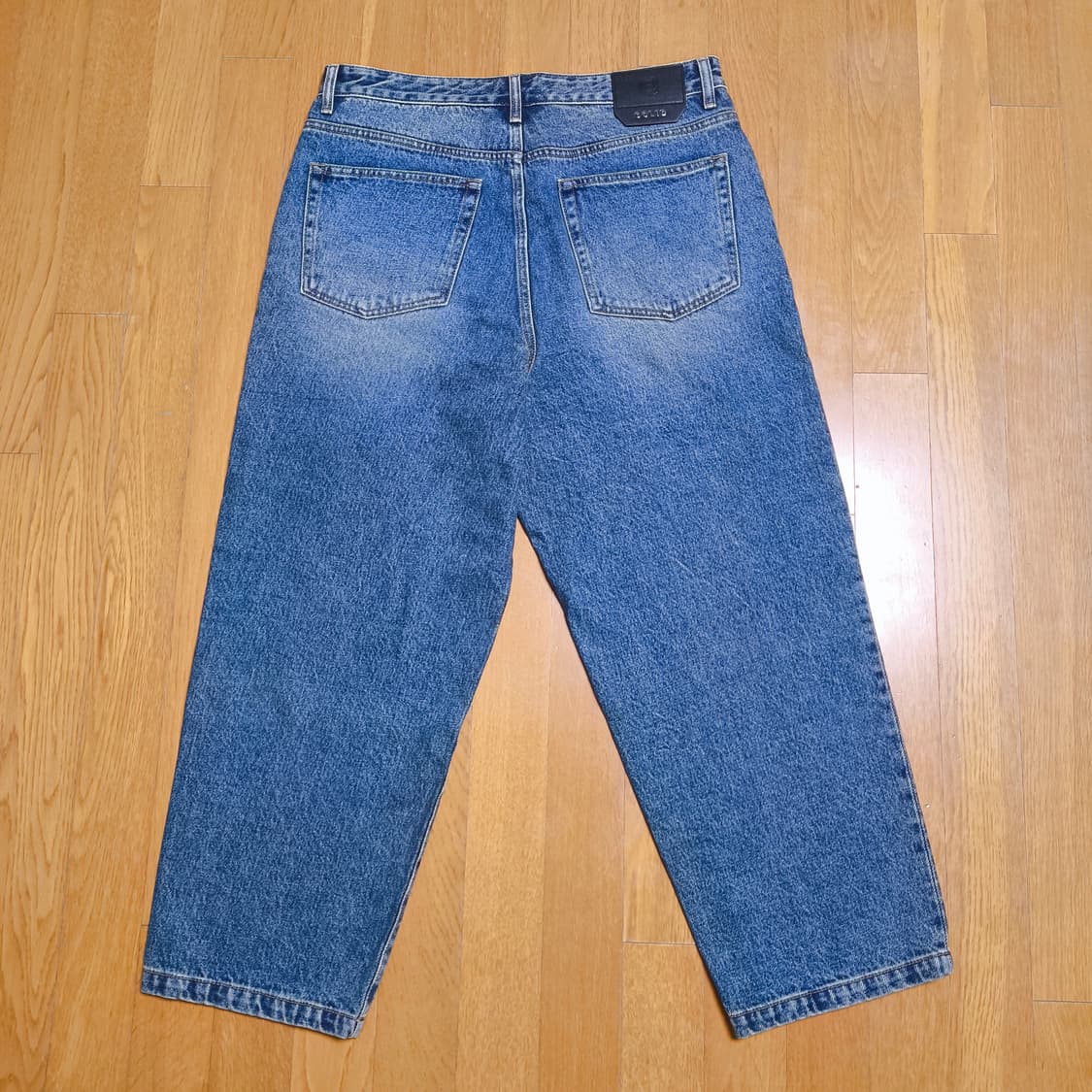 [50] 솔리드 옴므 중청 와이드 데님 팬츠 상품이미지4