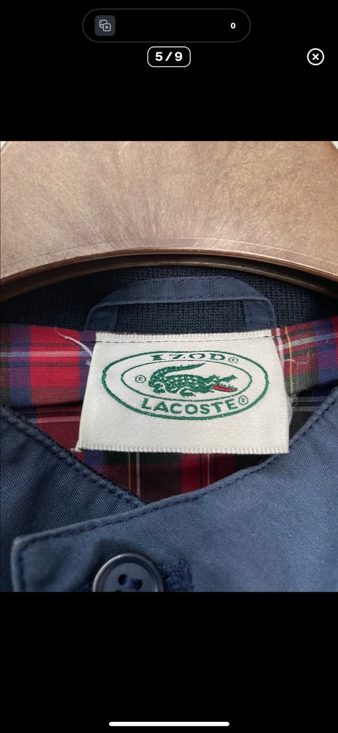 라코스테 하이넥 스윙탑 블루종 자켓 A3202 상품이미지4