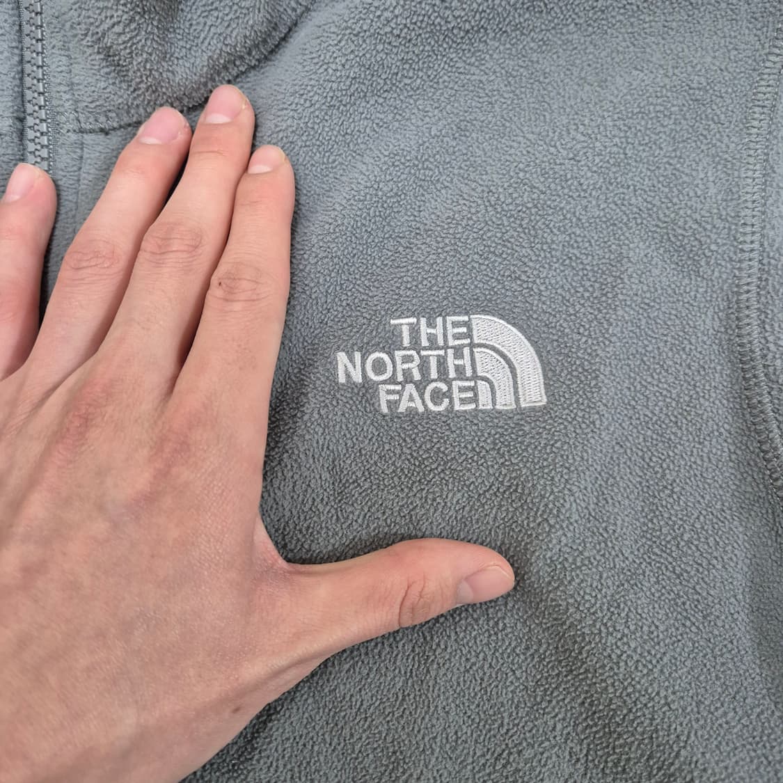 노스페이스 로고 플리스 후리스 자켓 S(90) 상품이미지4