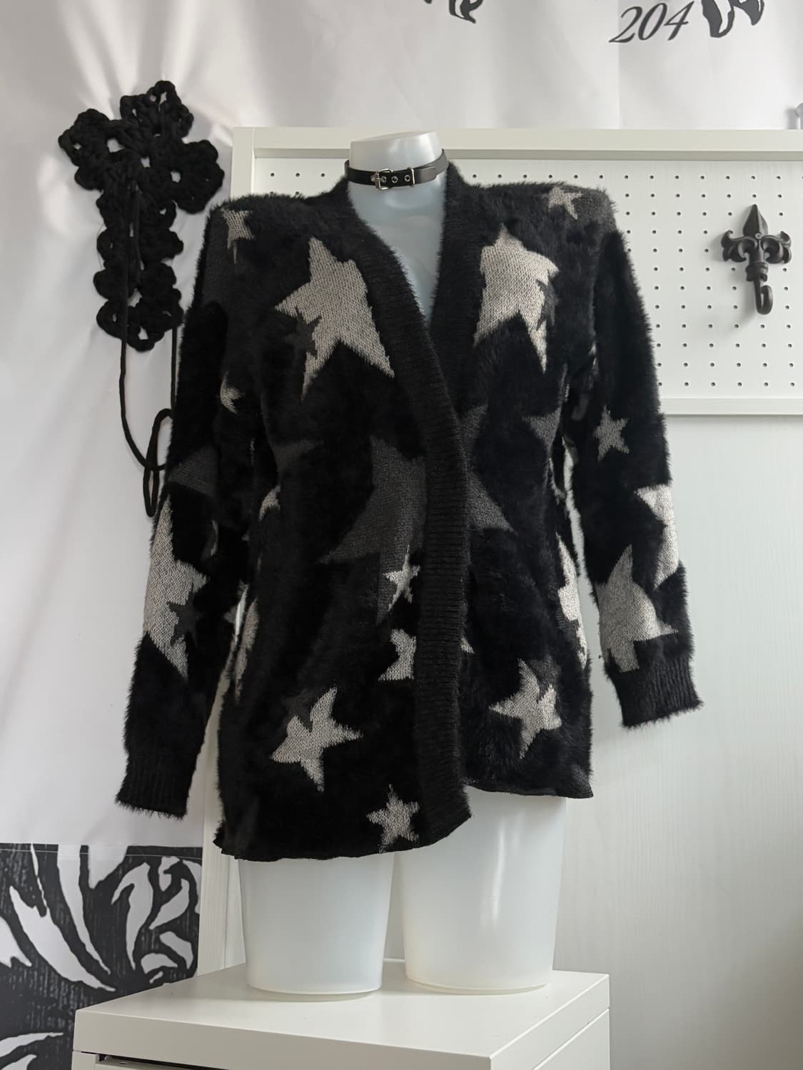 • Star Fake Fur Cardigan 상품이미지3