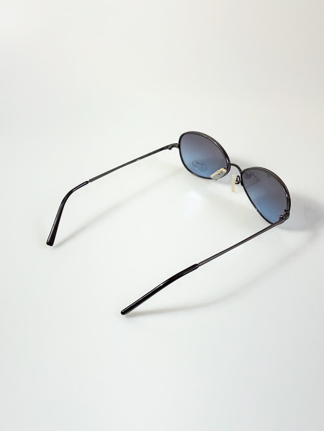 90s IXRON 오벌 무테 프레임 틴트 빈티지 선글라스 상품이미지4