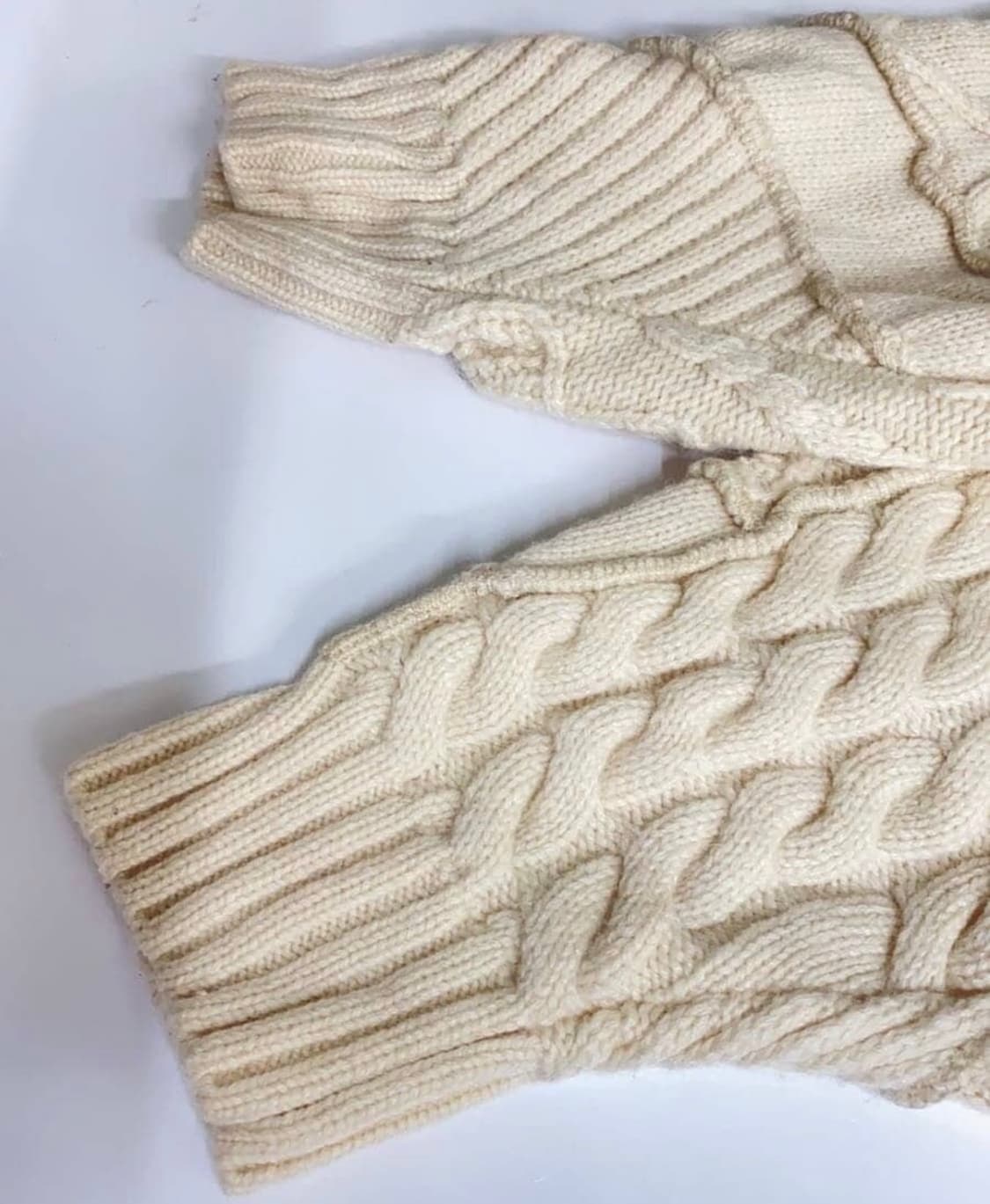 자라 x 아더에러 패치워크 오버사이즈 니트 스웨터 크림 상품이미지4