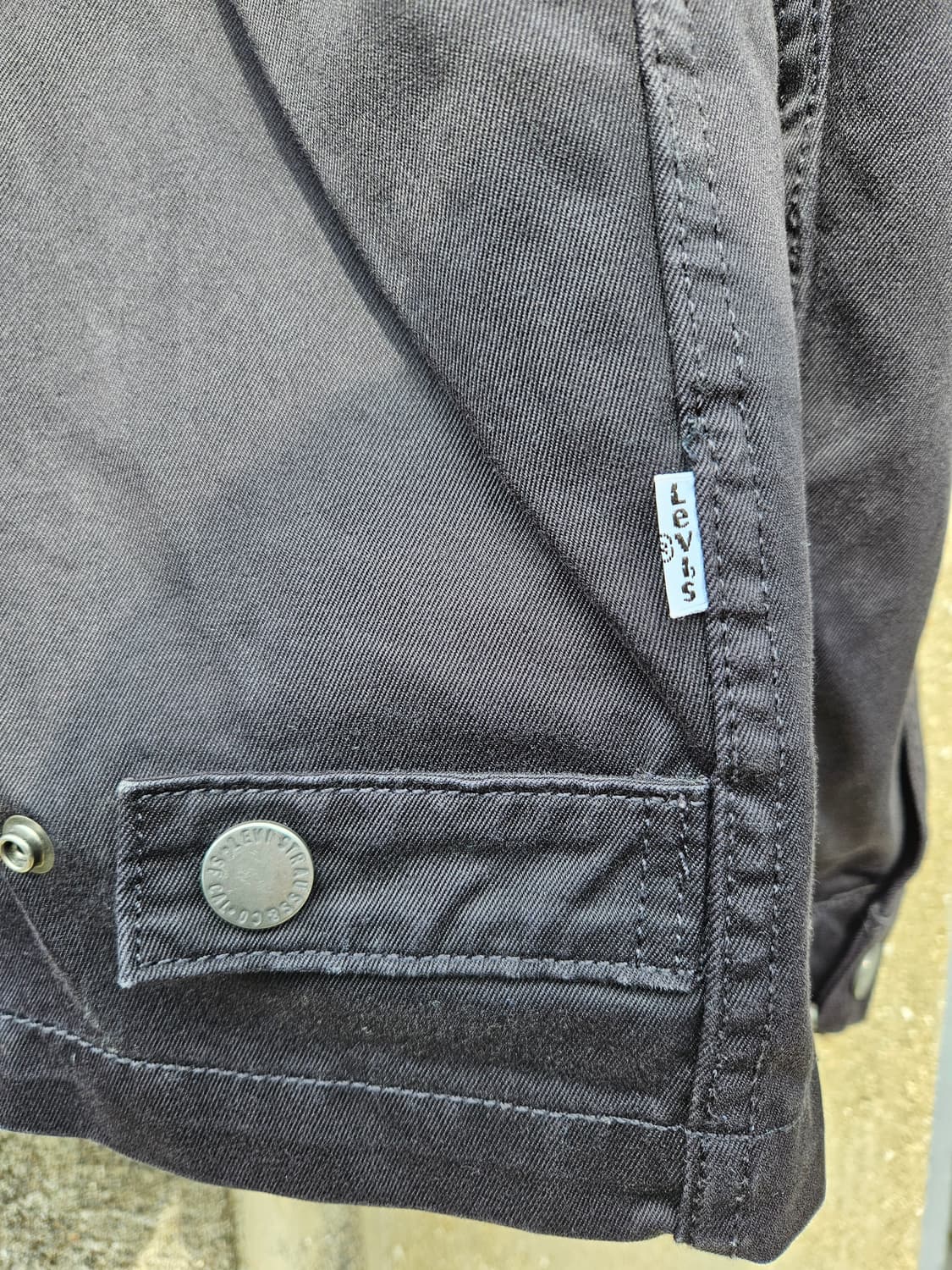 Levi's 리바이스 블랙 데님 자켓 (M / 100) 상품이미지6