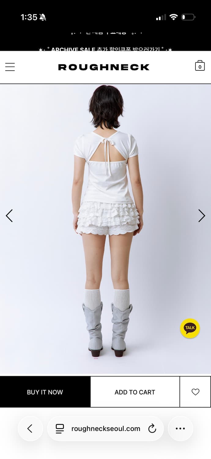 러프넥 틸리 백 오픈 탑 화이트 m 상품이미지2