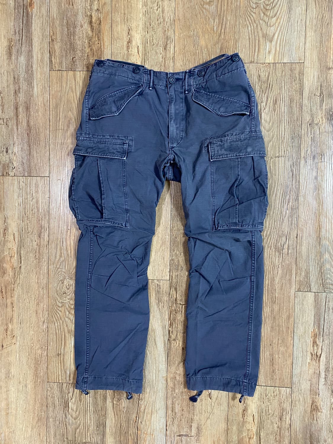 더블알엘 서플라이 가먼트 다잉 립스탑 밀리터리 카고팬츠 네이비 31X30 상품이미지1