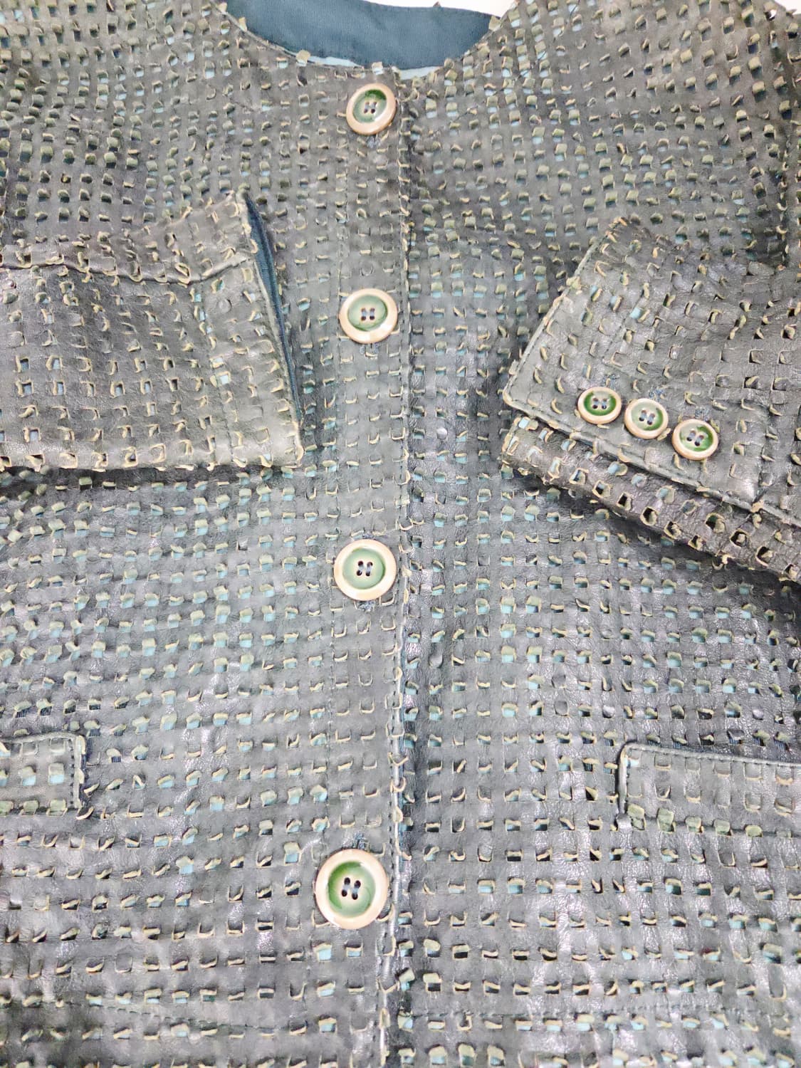 엠포리오 아르마니 펀칭 양가죽 자켓_55 상품이미지4