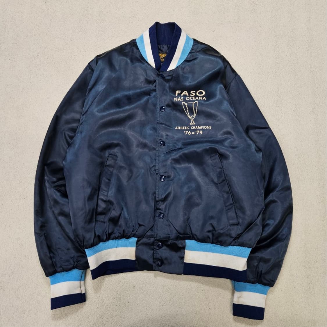 70s 스윙스터 사틴 봄버 자켓 L 상품이미지1