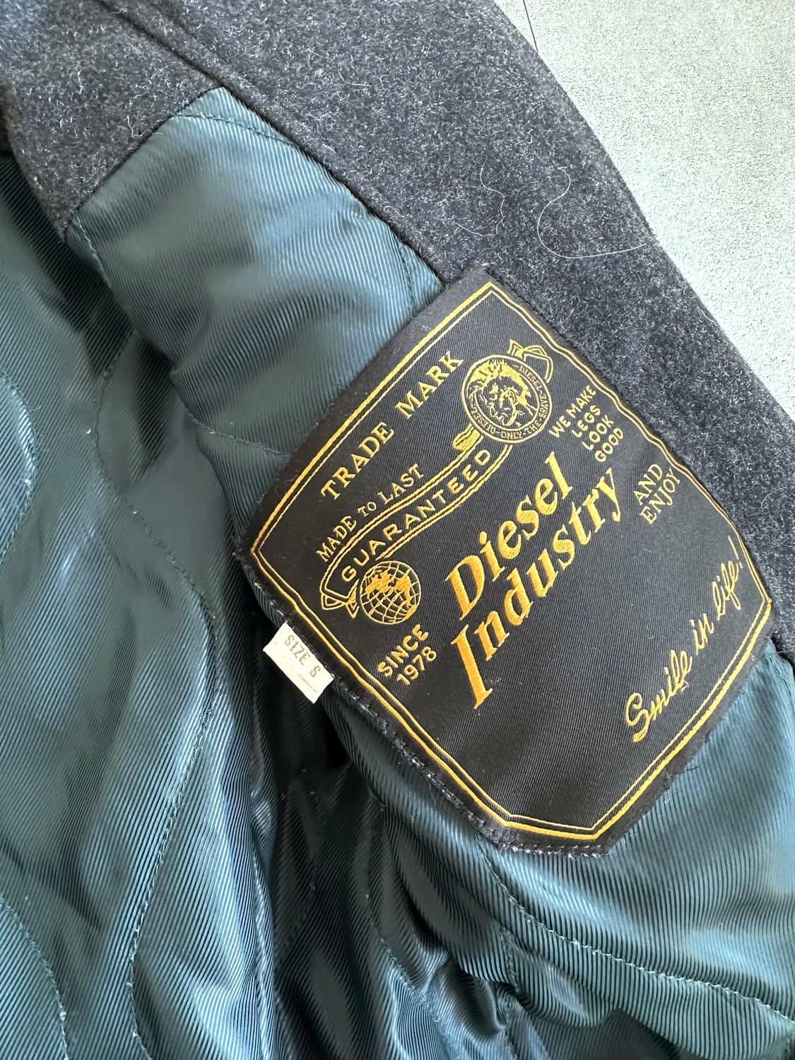 디젤 비대칭 코팅 슬리브 레이어드 자켓 상품이미지8