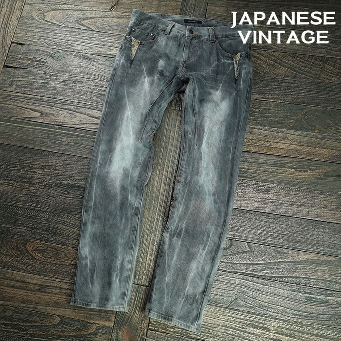 [일본빈티지] 로우라이즈 슬림핏 빈티지 데님 팬츠 청바지 M19610 상품이미지1