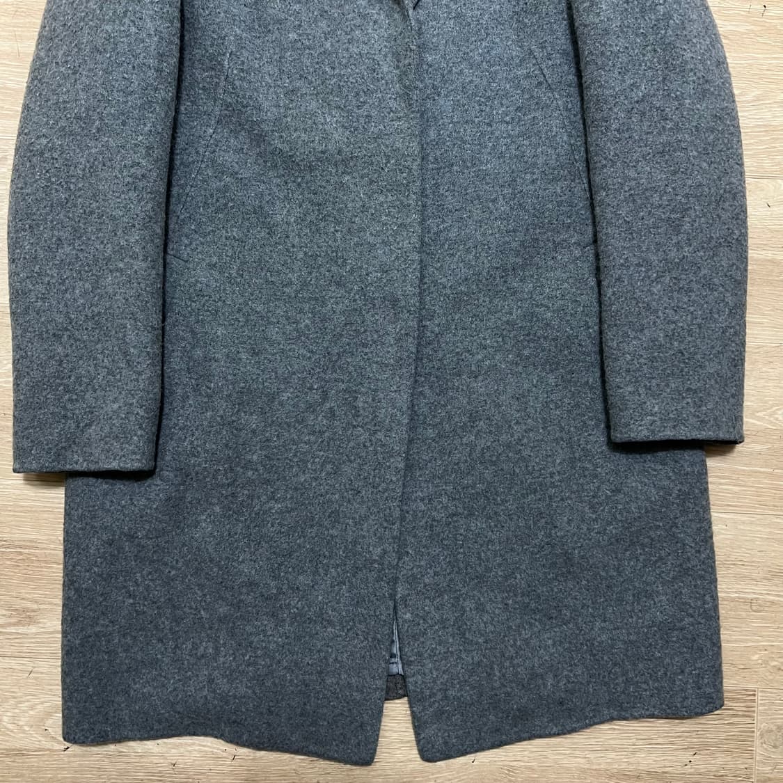 BCBG 여성 모직 싱글 롱코트 [그레이] 88-96-160 상품이미지3