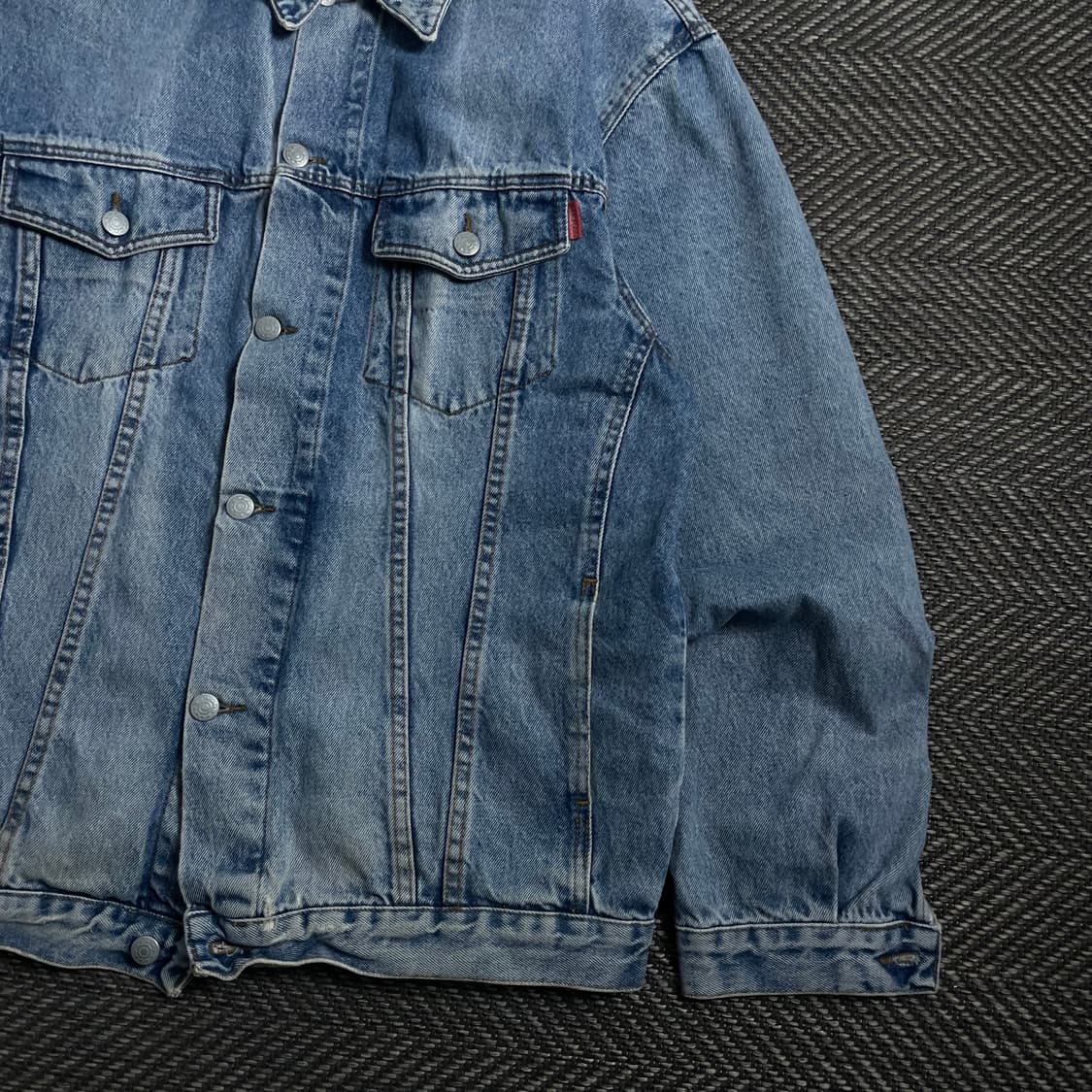 90s 빈티지 올드스쿨 데님 트러커 연청 청자켓 y 4427 상품이미지3