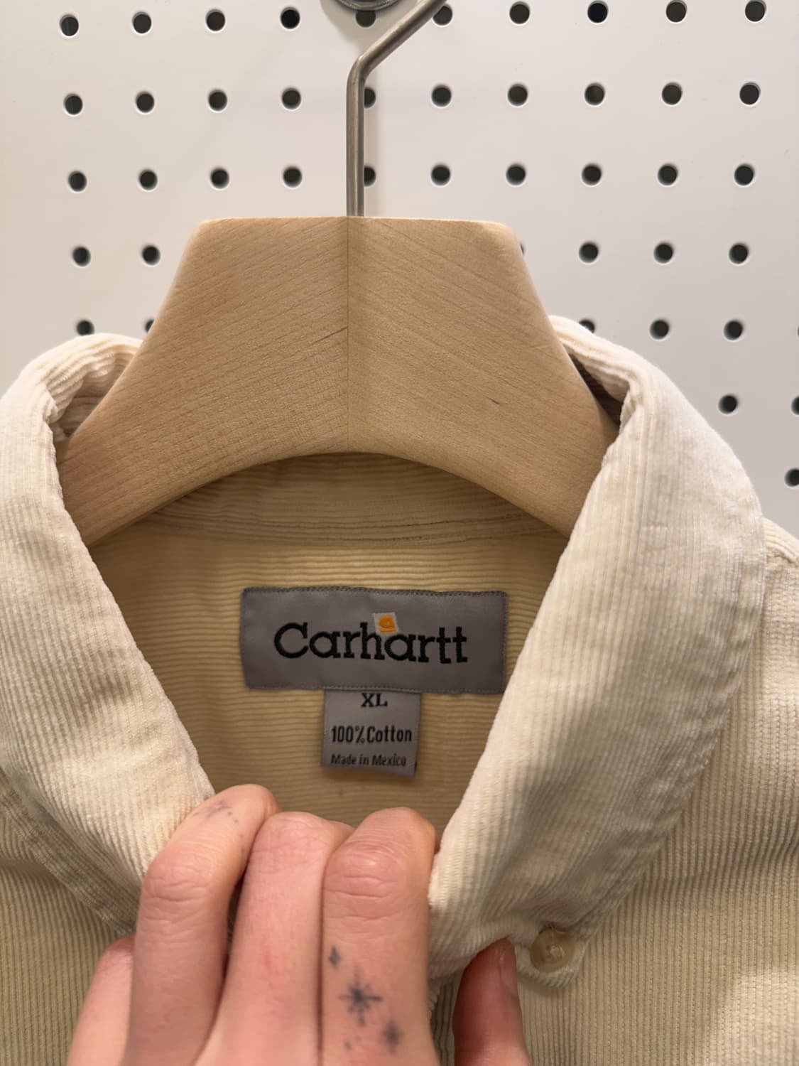 칼하트 코듀로이 원포켓 워크 셔츠 U339 상품이미지4